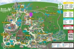 Mapa- Nova Montanha-Russa do Busch Gardens