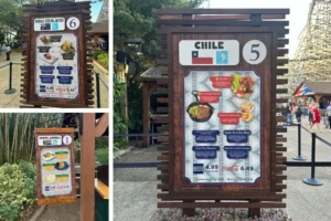 Cardápios dos Países no Festival Food and Wine do Busch Gardens