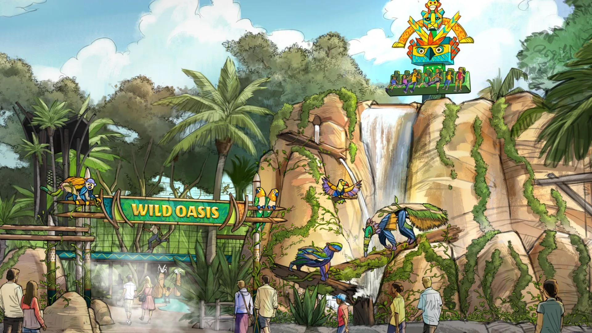 Novo Wild Oasis Realm chega ao Busch Gardens em 2025