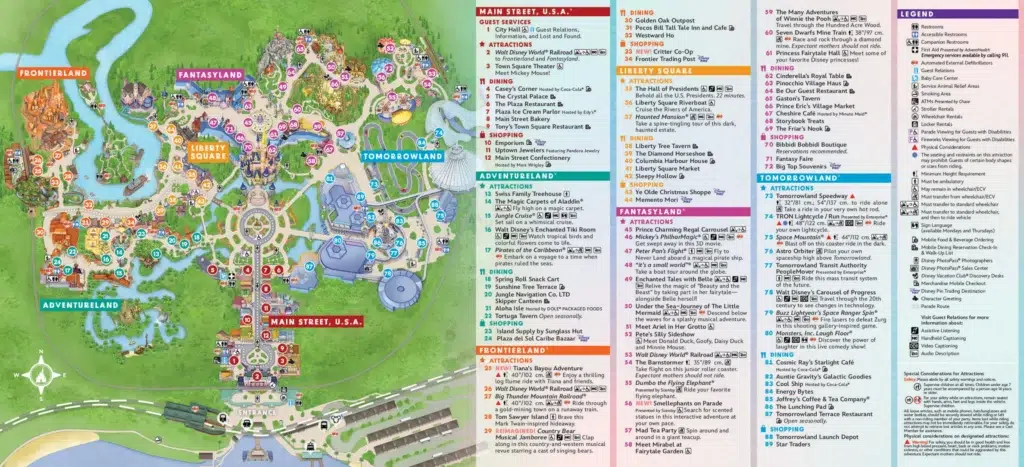 Mapa Magic Kingdom